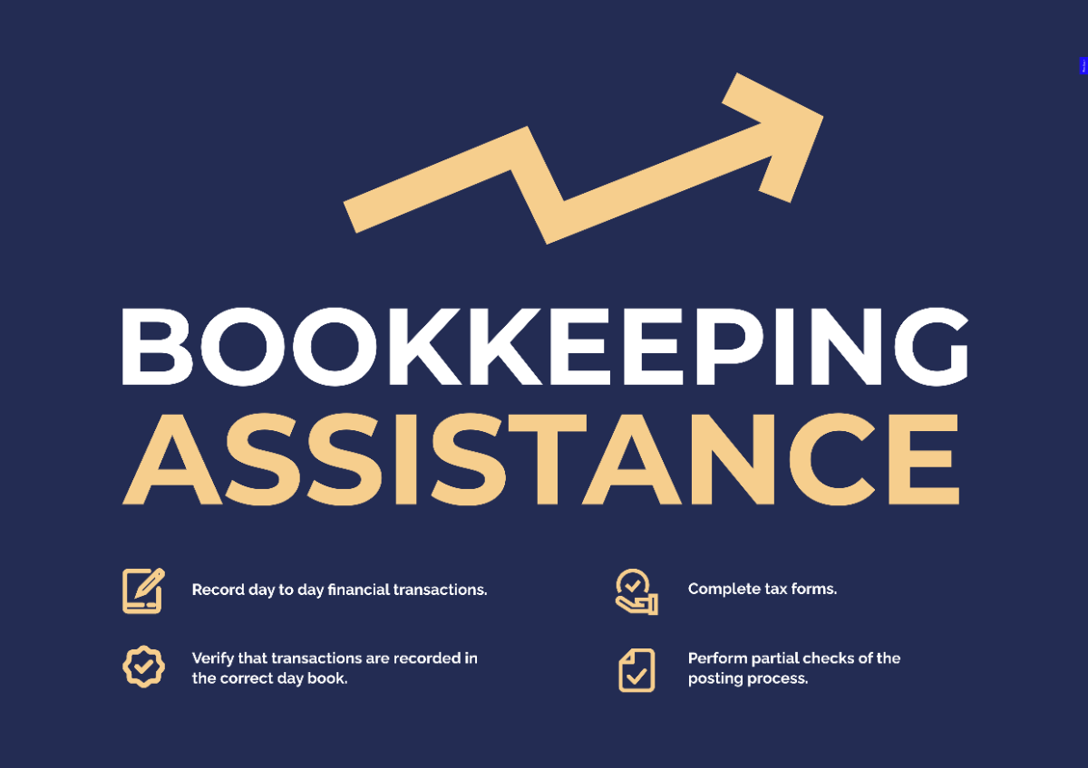 Bookkeeping Assistance Area Signage