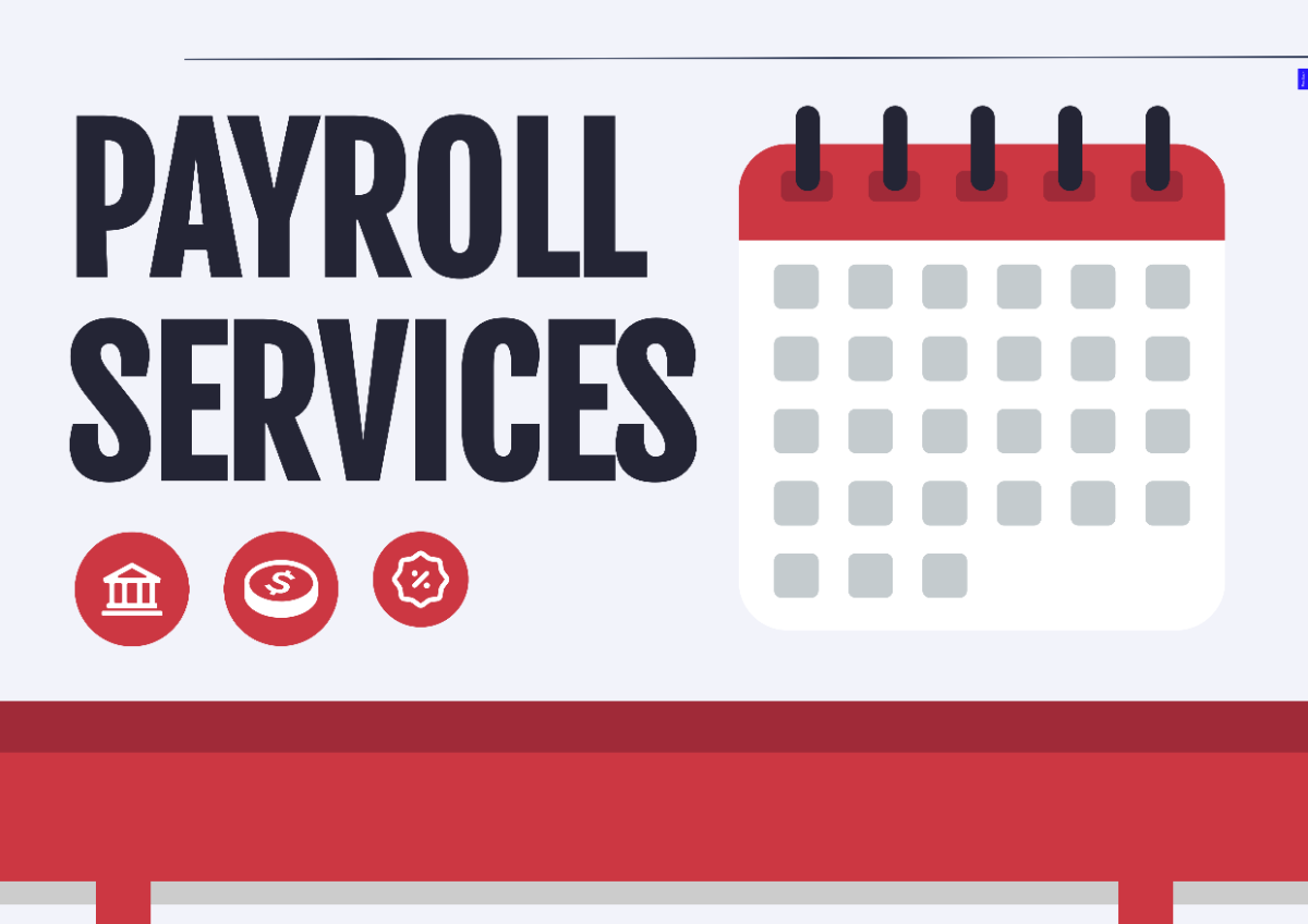 Payroll Services Desk Signage Template