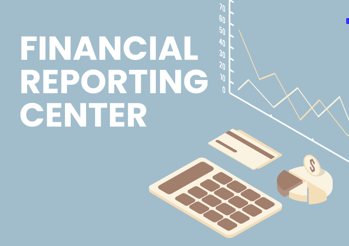Financial Reporting Center Signage Template