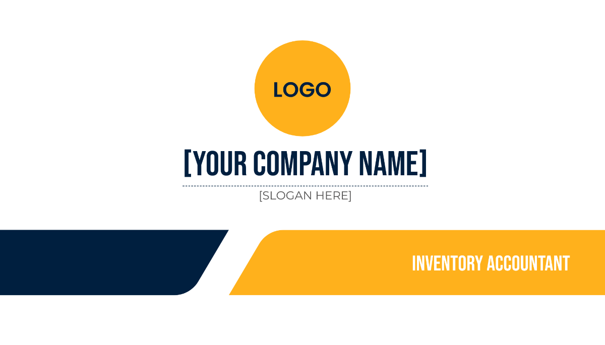 Inventory Accountant Business Card Template