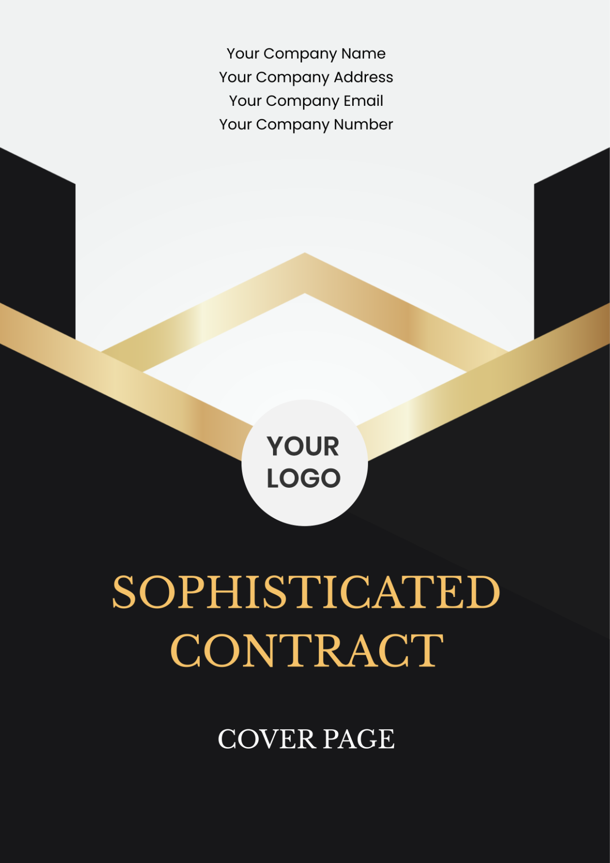 Sophisticated Contract Cover Page