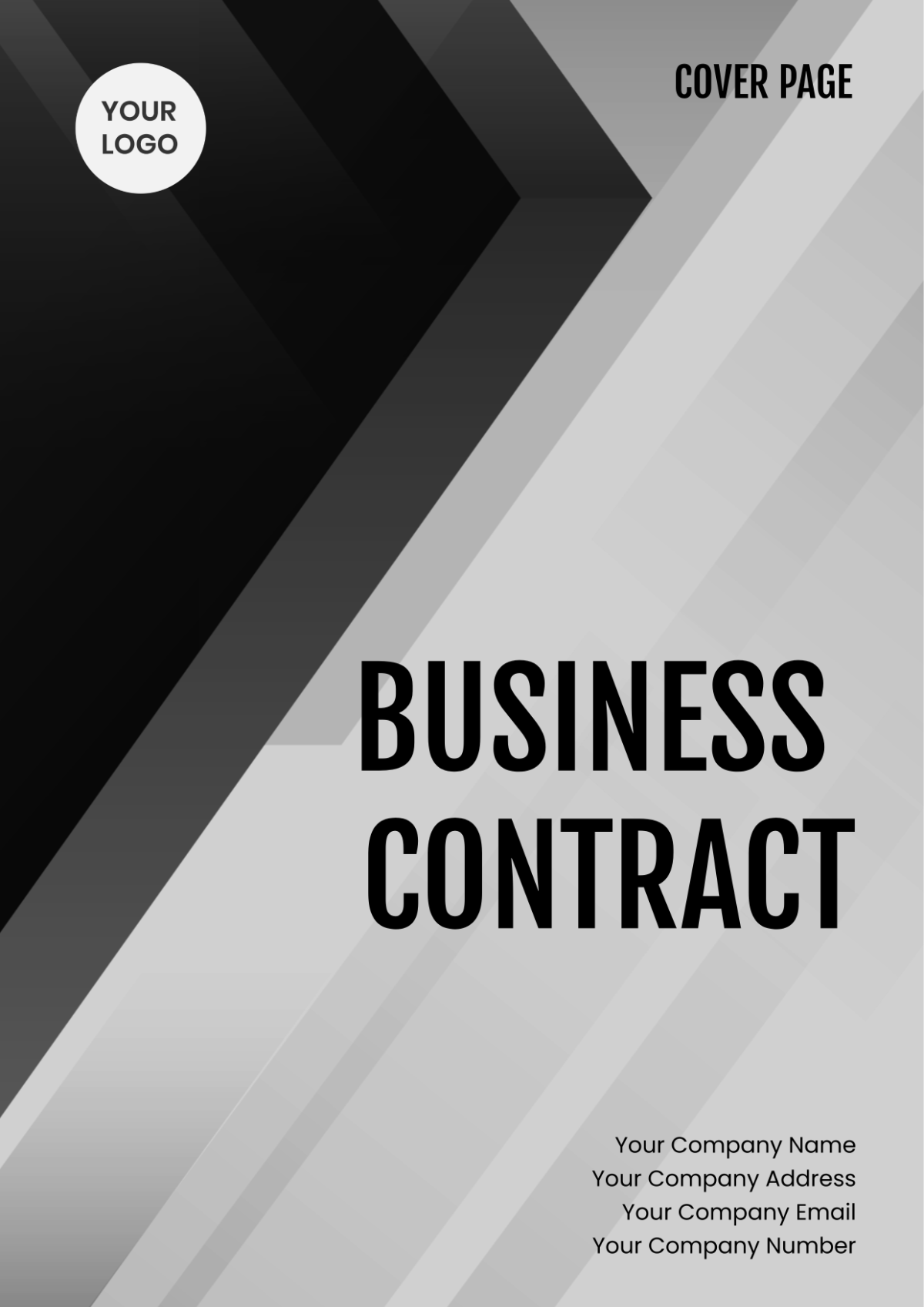 Business Contract Cover Page