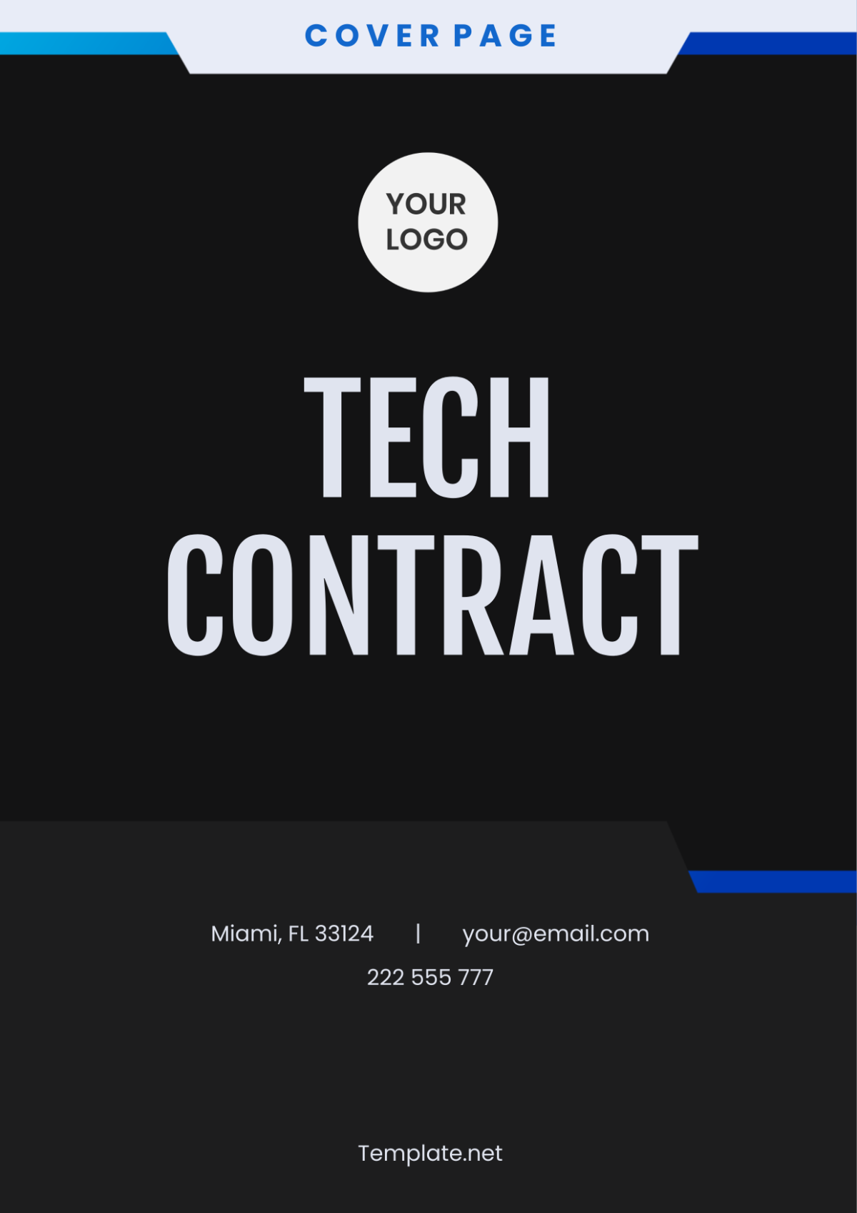 Tech Contract Cover Page