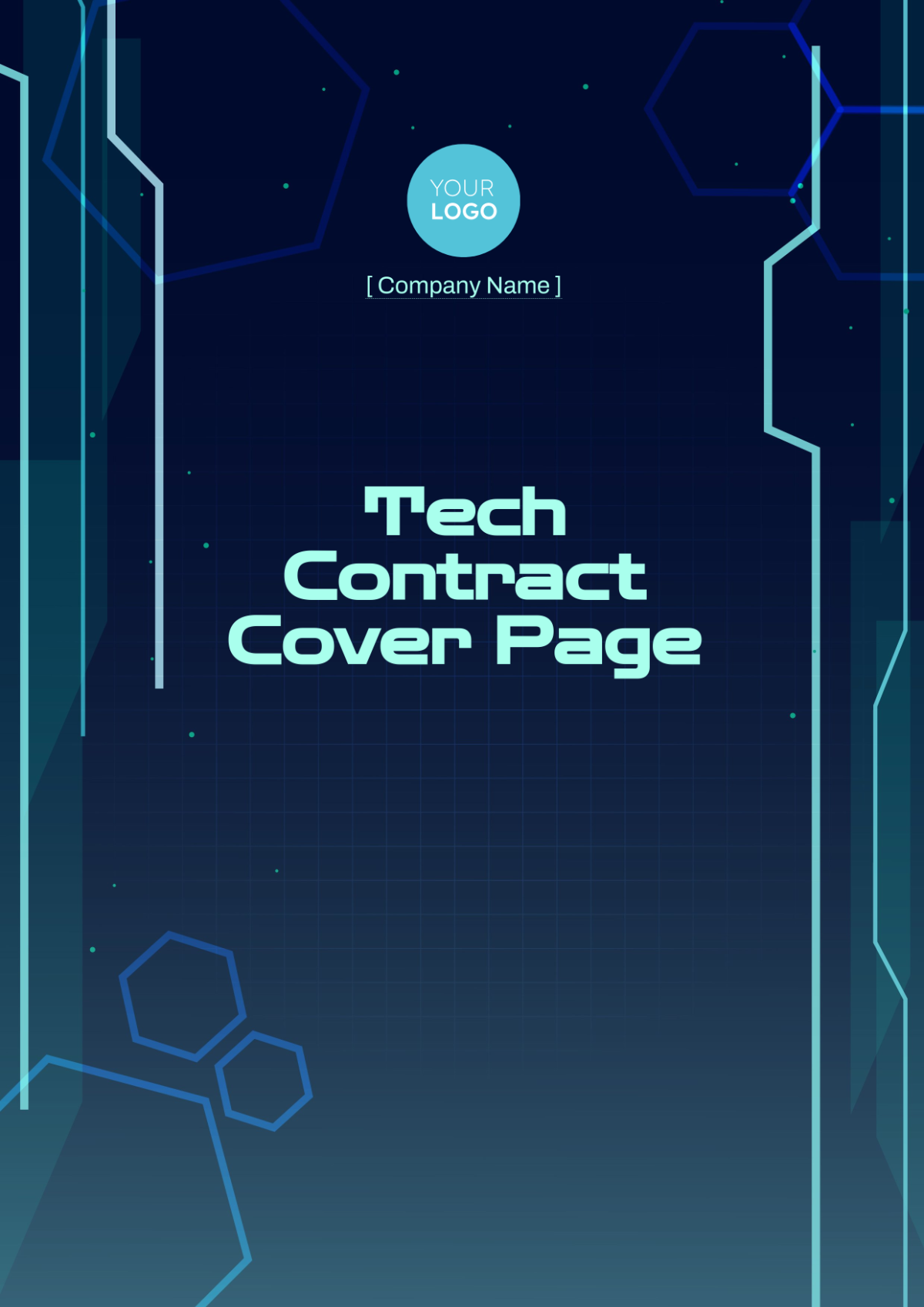 Tech Contract Cover Page Template