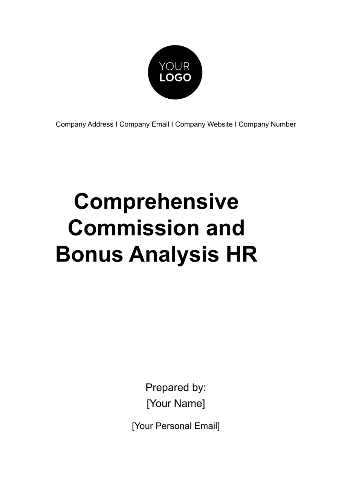 Free Comprehensive Commission and Bonus Analysis HR Template