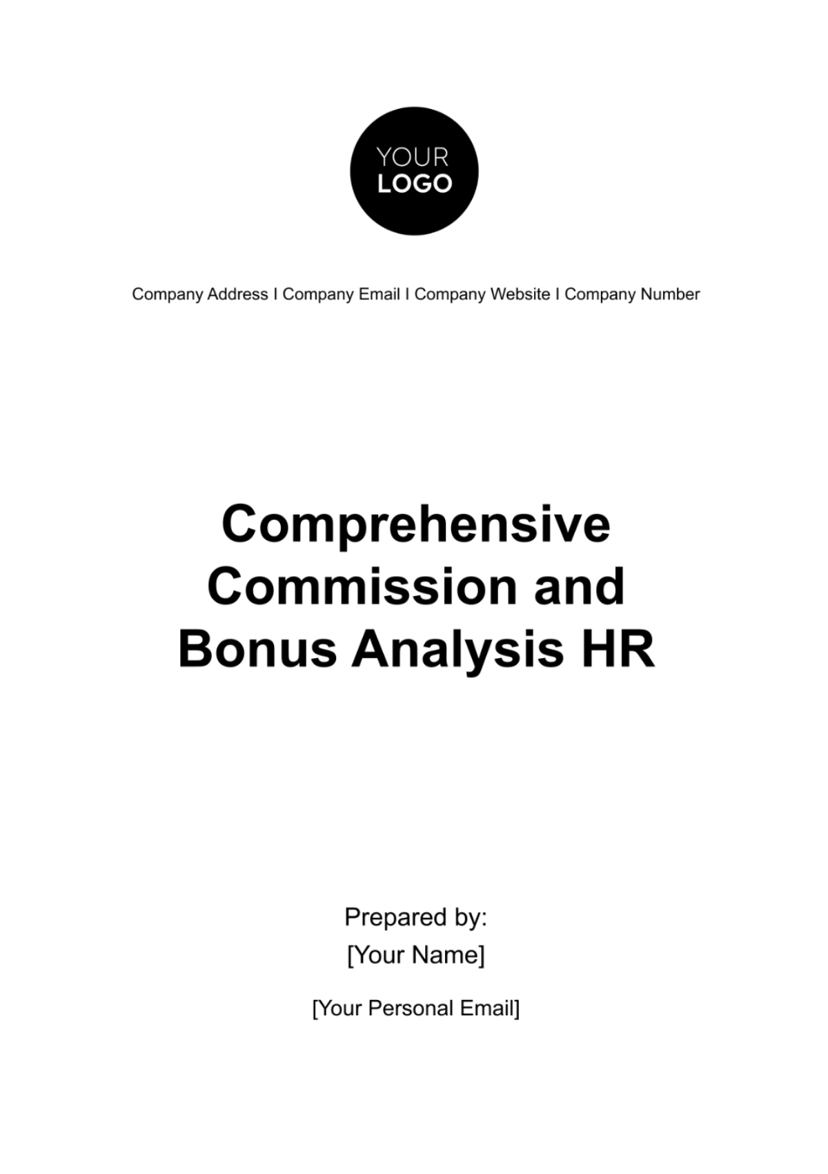 Comprehensive Commission and Bonus Analysis HR Template - Edit Online & Download