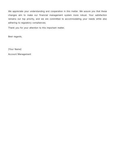 Free Account Budget Modification Notice Template to Edit Online