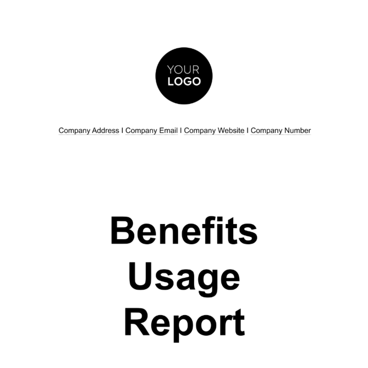 Benefits Usage Report HR Template - Edit Online & Download