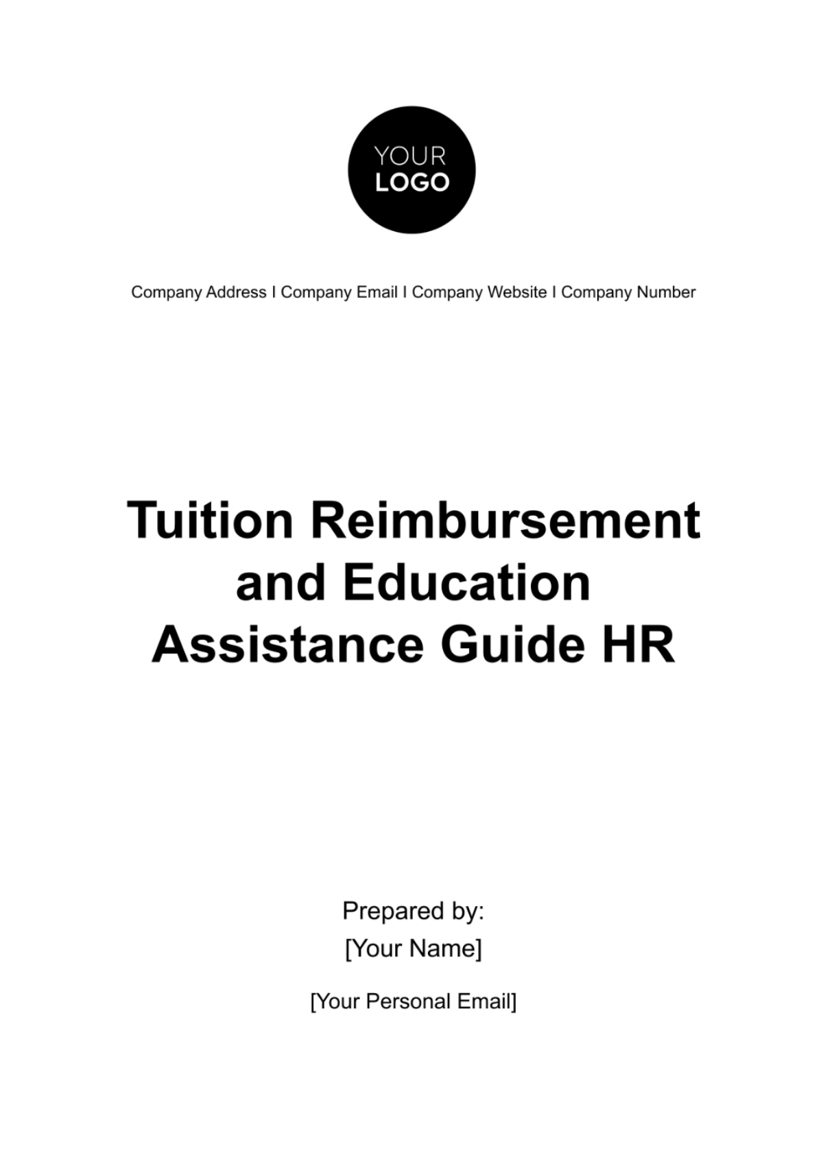 Tuition Reimbursement and Education Assistance Guide HR Template - Edit Online & Download