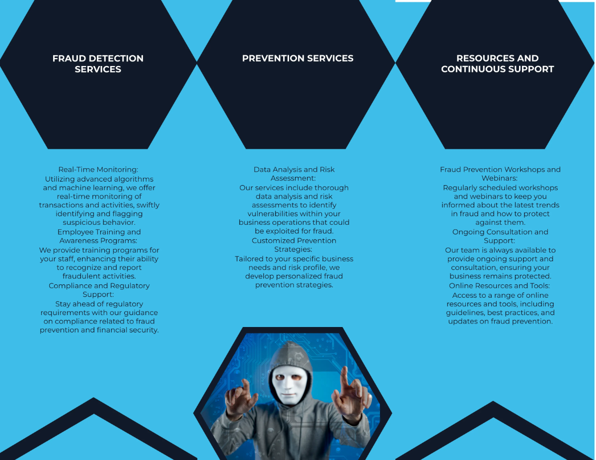 Free Fraud Detection and Prevention Brochure Template to Edit Online