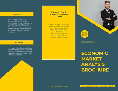Free Economic Market Analysis Brochure Template to Edit Online