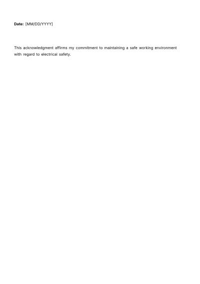 Free Electrical Safety Assessment HR Template to Edit Online
