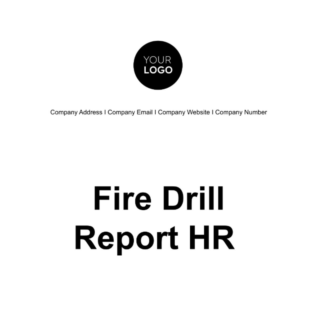 Fire Drill Report HR Template - Edit Online & Download