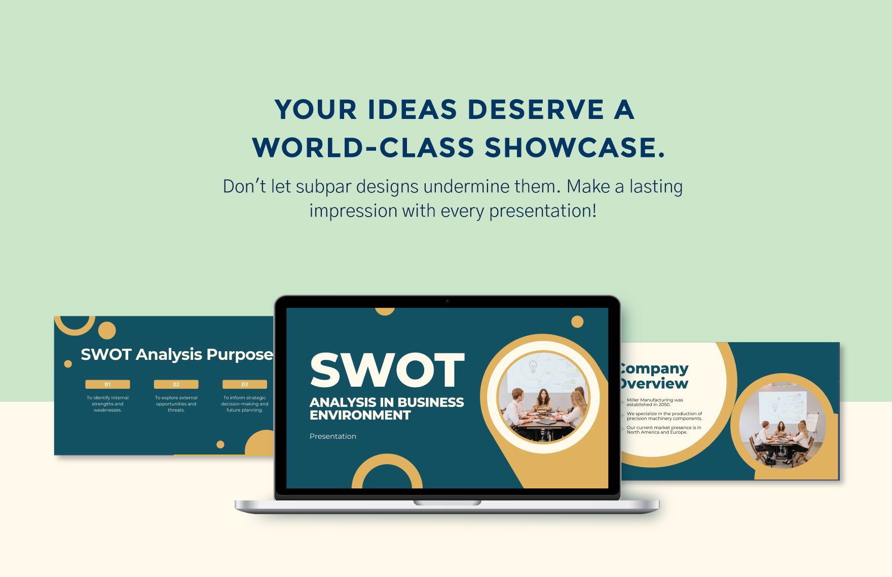SWOT Analysis in Business Environment Template
