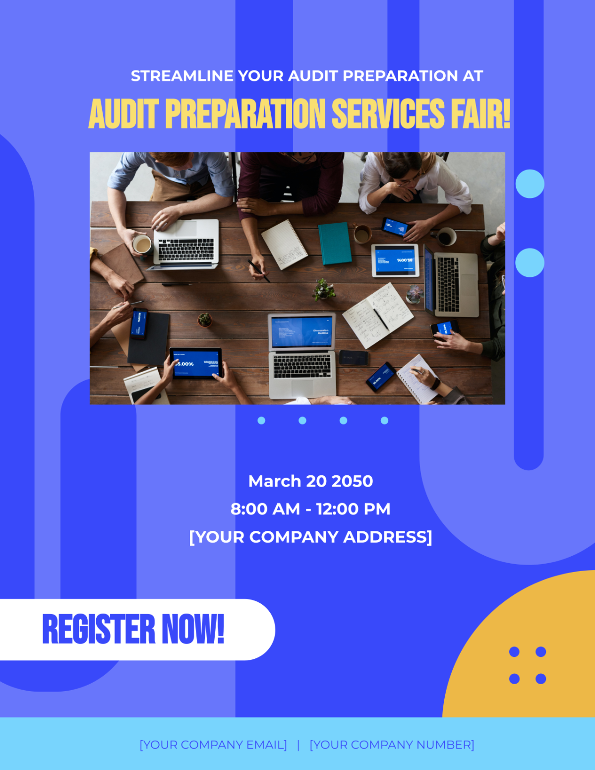 Free Audit Preparation Services Fair Flyer Template