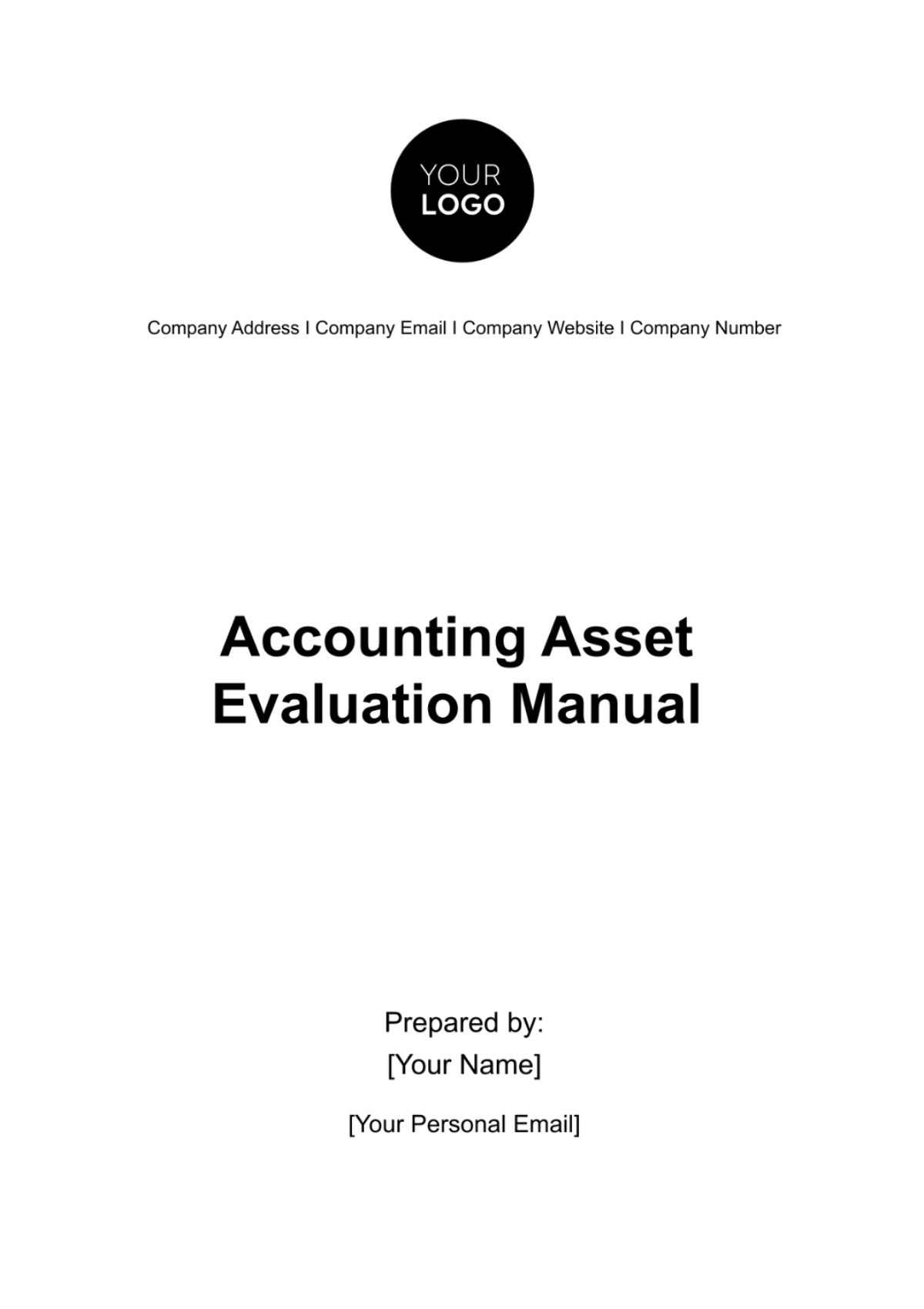 Accounting Asset Evaluation Manual Template - Edit Online & Download