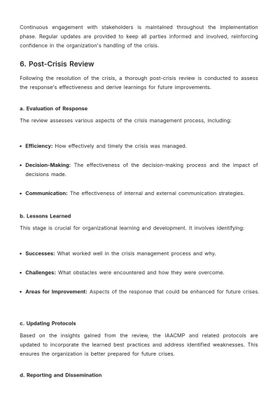 Free Internal Audit Accounting Crisis Management Protocol Template to Edit Online