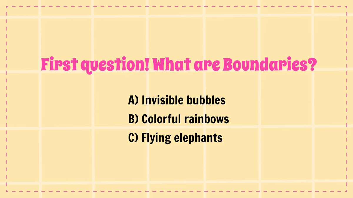 Free Setting and Respecting Boundaries Template to Edit Online