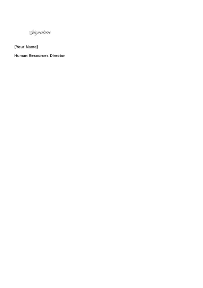 Free Job Offer Letter from Employer Template to Edit Online