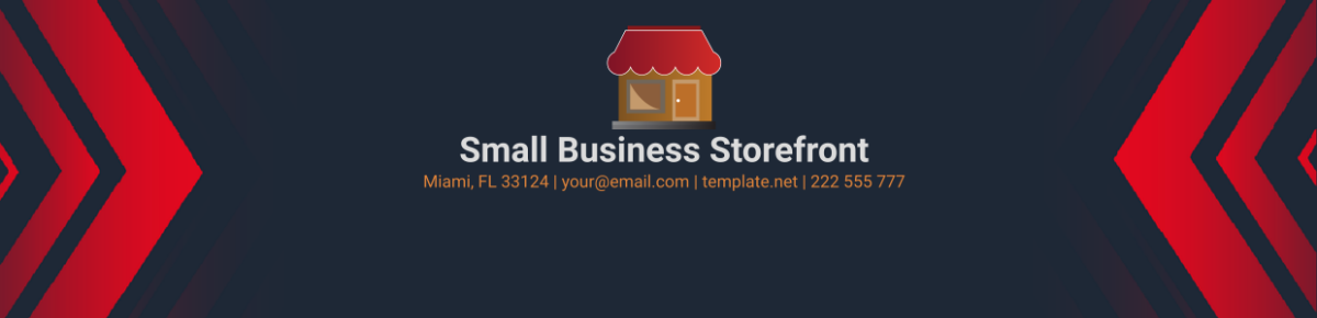 Small Business Storefront Header Template