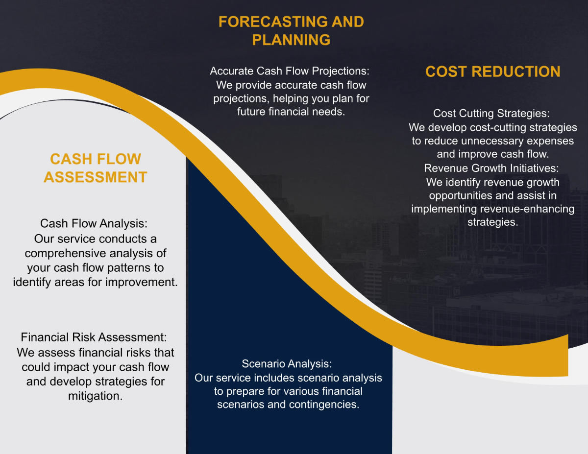 Free Cash Flow Optimization and Forecasting Brochure Template to Edit Online