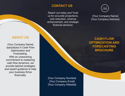 Free Cash Flow Optimization and Forecasting Brochure Template to Edit Online