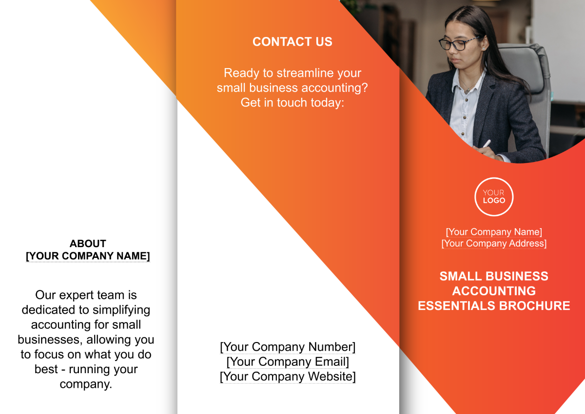 Small Business Accounting Essentials Pamphlet Template