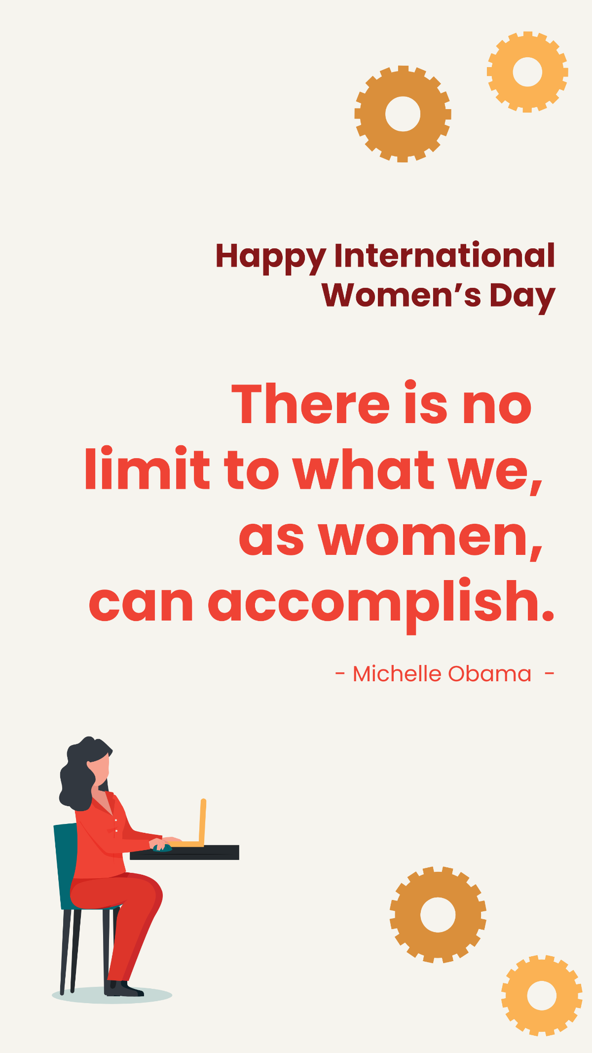 International Women's Day Quotes for Business Template