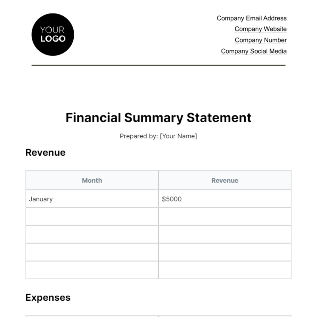 FREE Financial Reporting & Documentation Templates & Examples - Edit ...