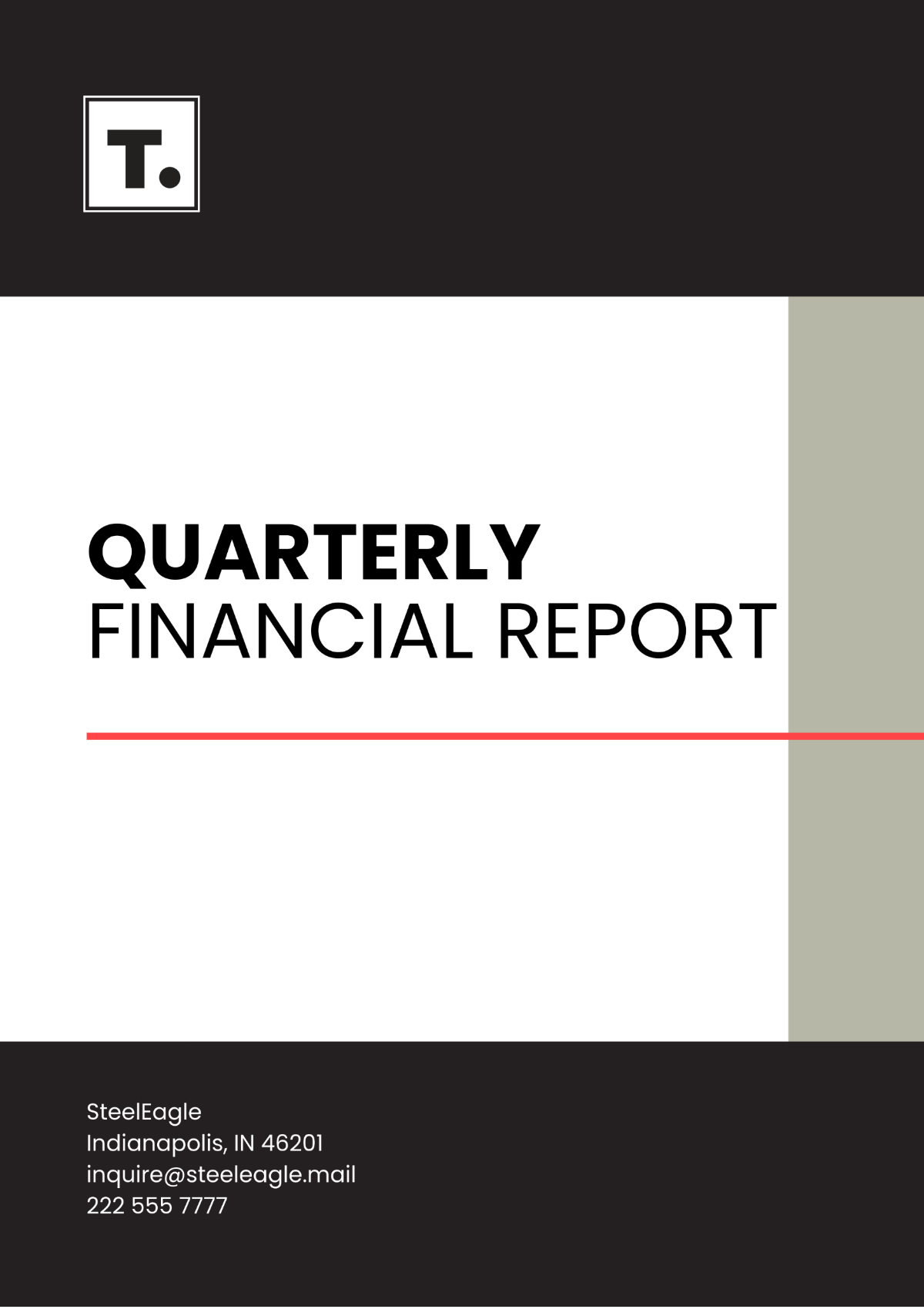 Printable Quarterly Financial Report Template - Edit Online & Download