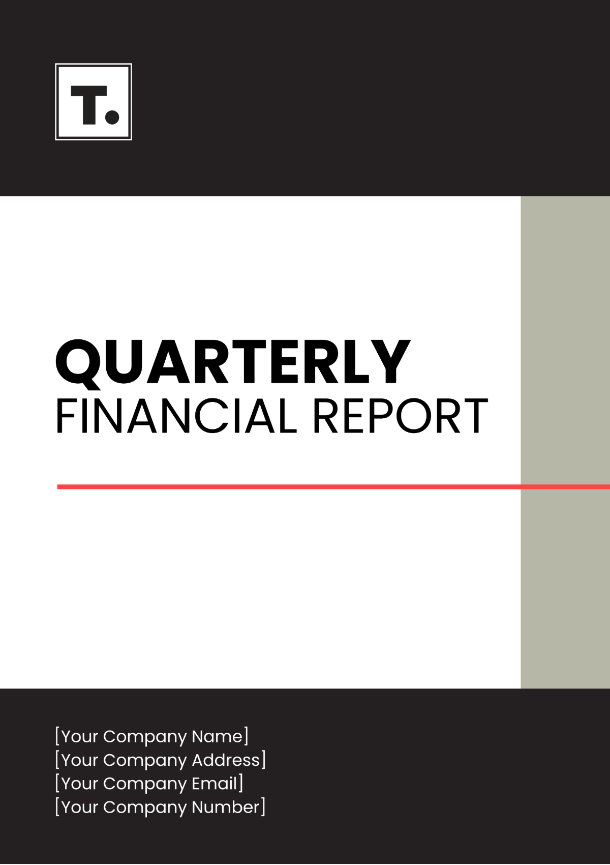 Quarterly Financial Report Template - Edit Online & Download