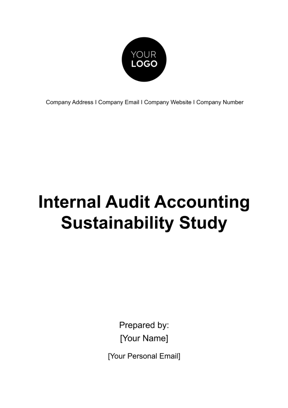 Internal Audit Accounting Sustainability Study Template - Edit Online & Download