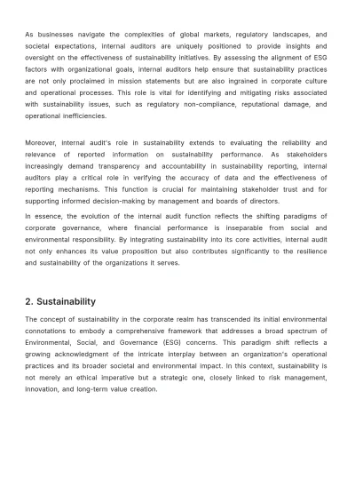 Free Internal Audit Accounting Sustainability Study Template to Edit Online