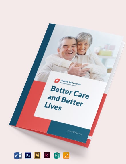 medical-home-care-bi-fold-brochure-template