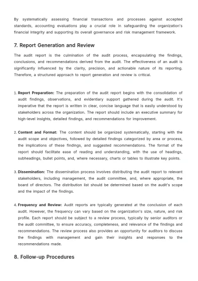 Free Internal Audit Accounting Evaluation Manual Template to Edit Online