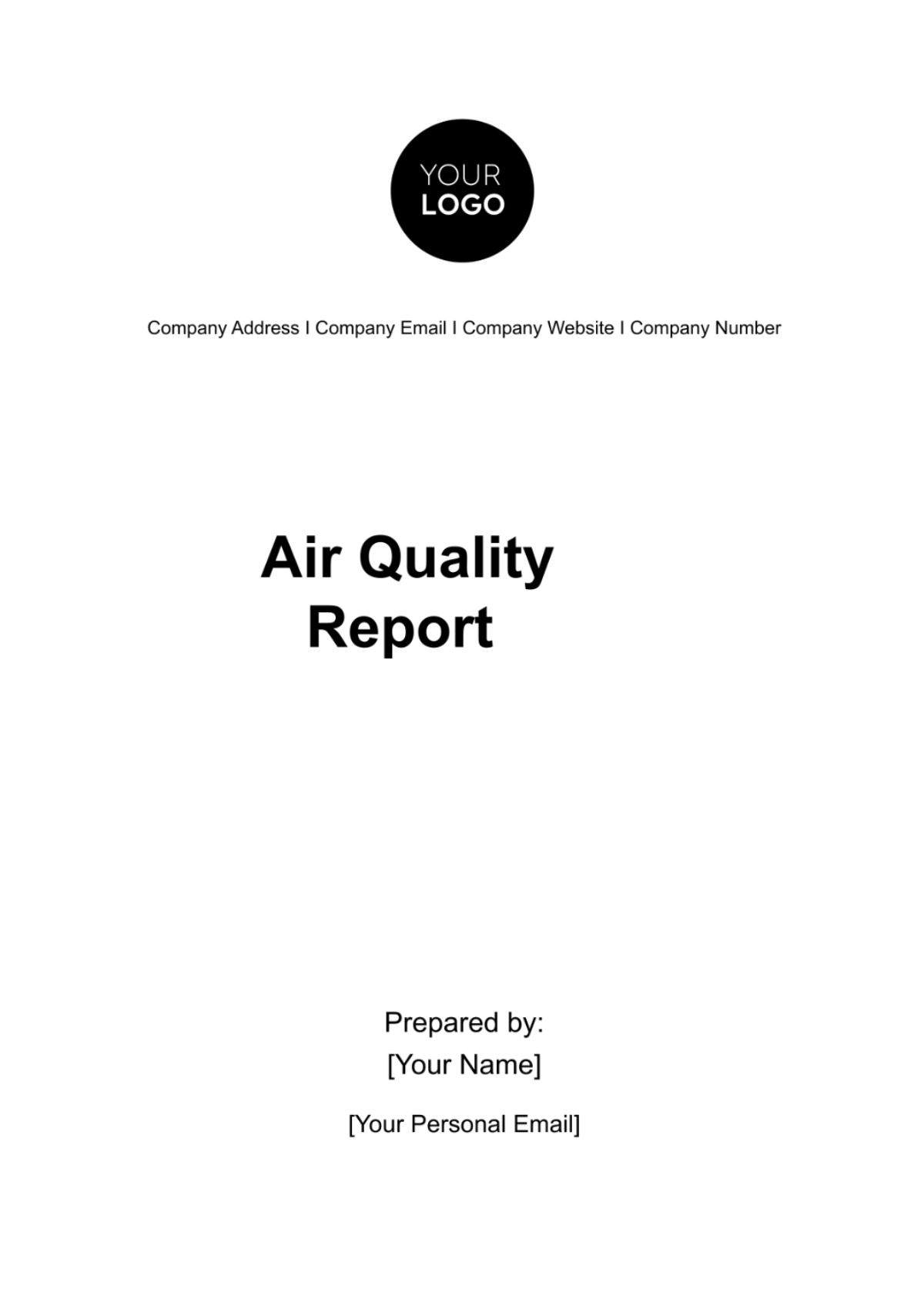Air Quality Report HR Template