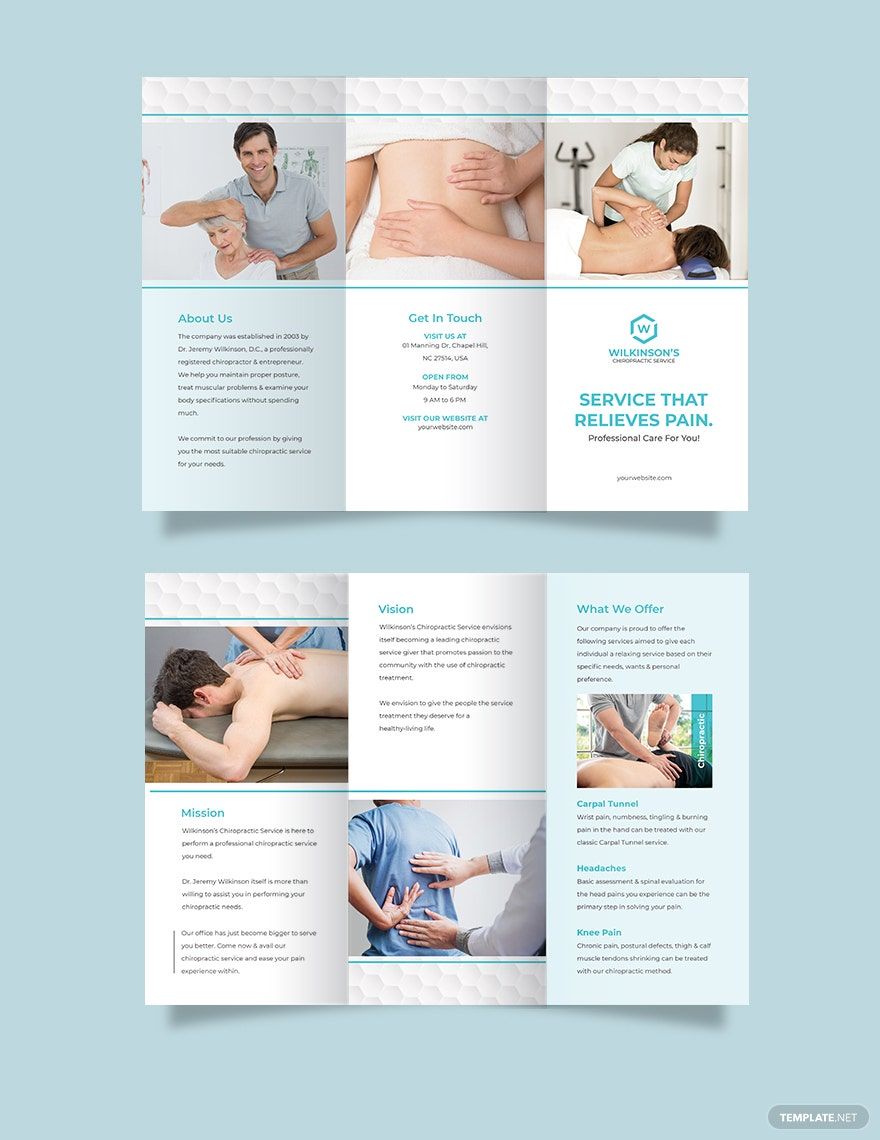 Medical Spa Tri-Fold Brochure Template