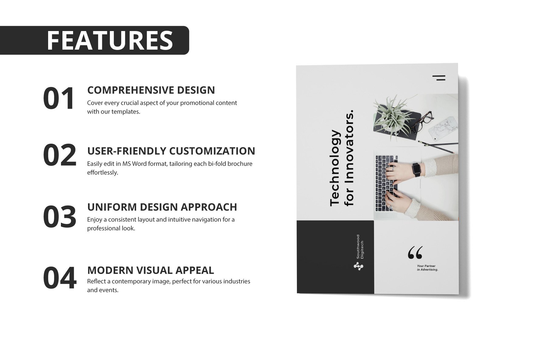 Modern Bi-Fold Brochure Template
