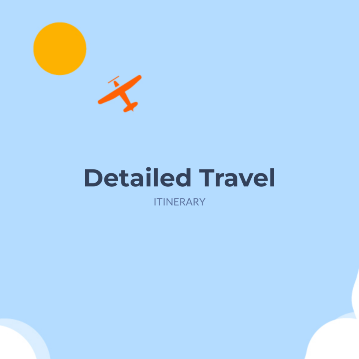Detailed Travel Itinerary Template