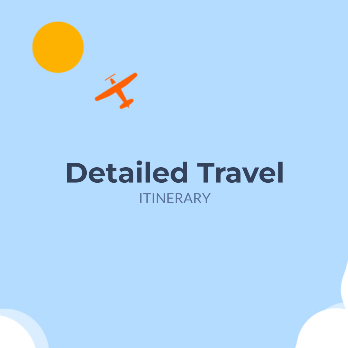 Detailed Travel Itinerary Template