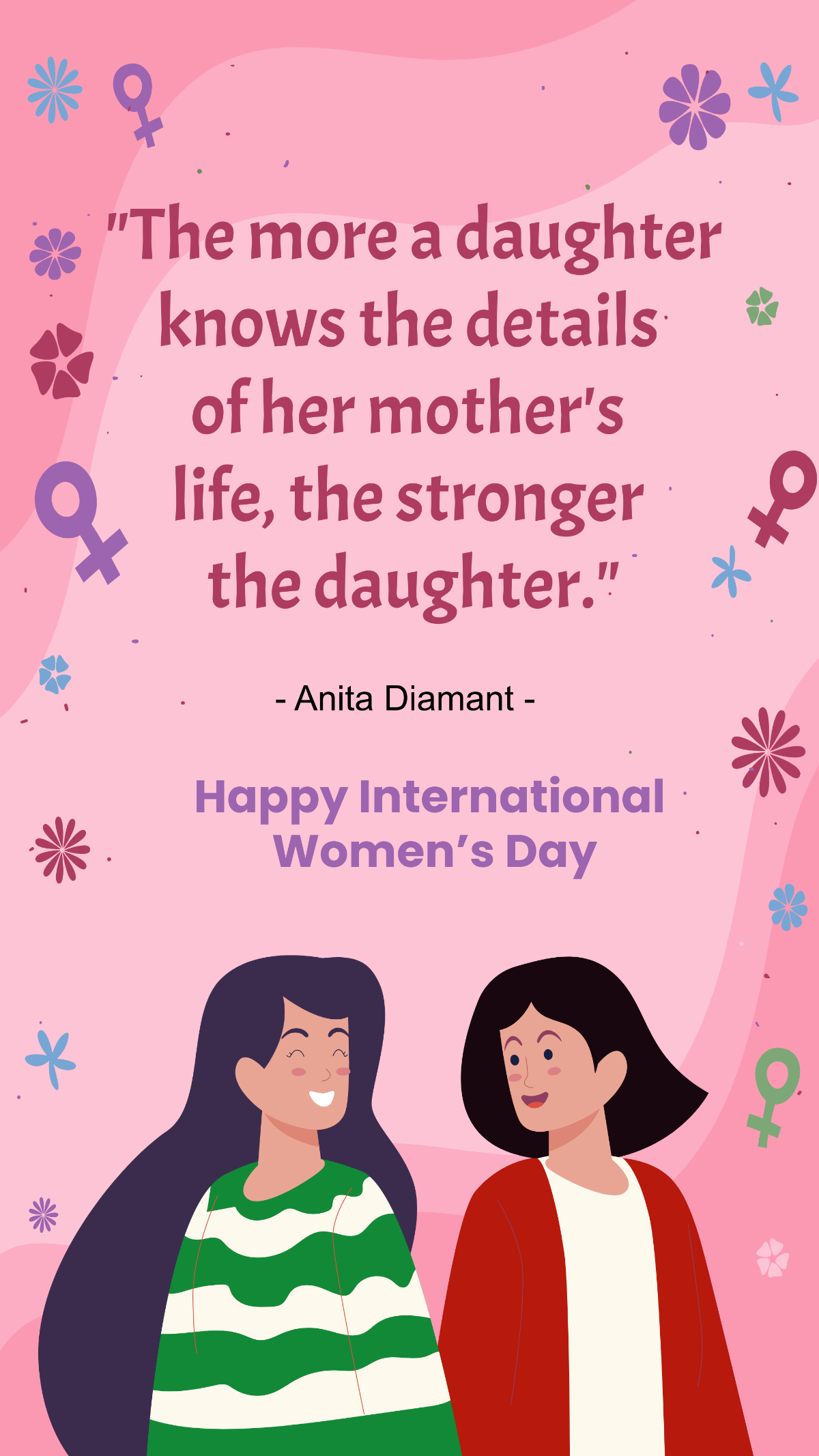 International Women's Day Quotes for Daughter Template