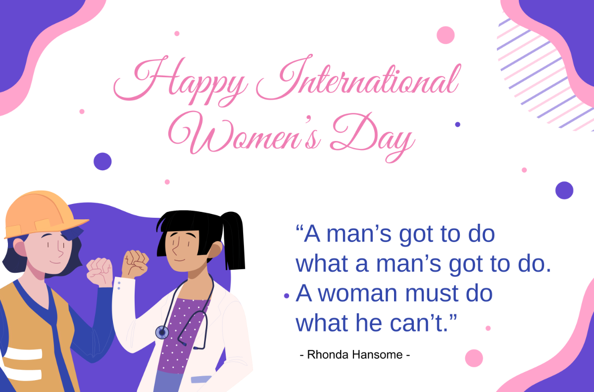 Free International Women's Day Banner Design Template