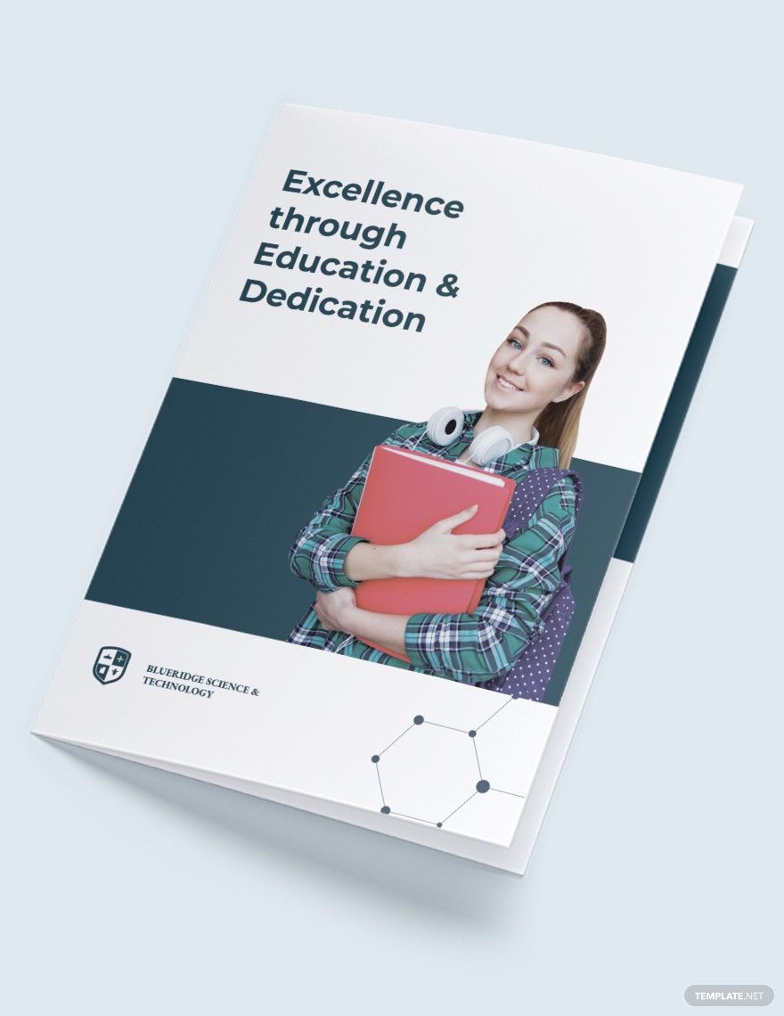 Modern Education Bi-Fold Brochure Template