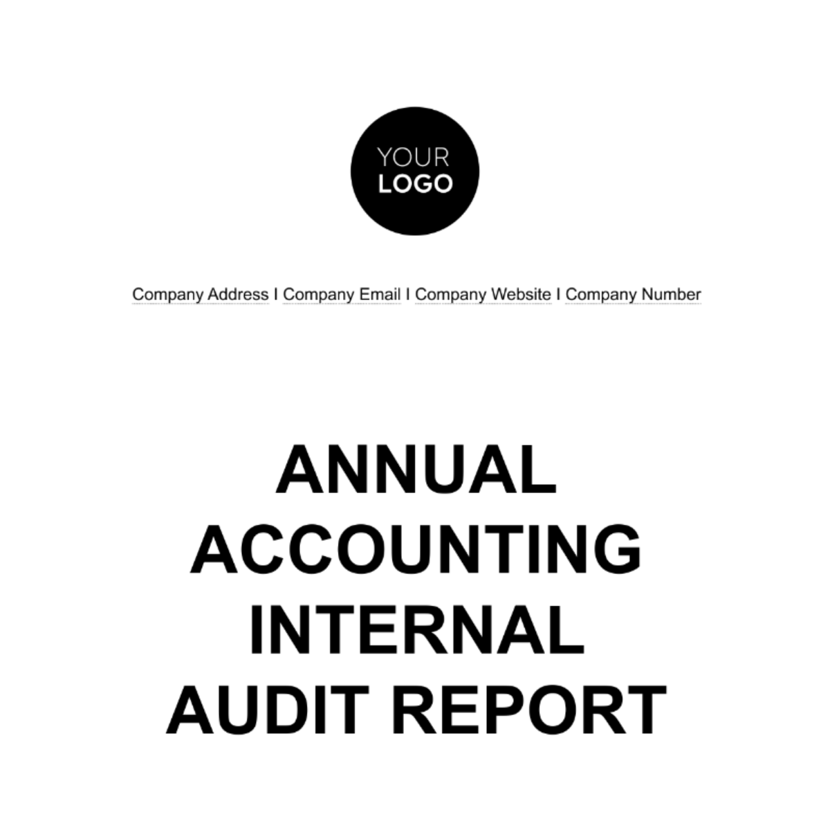 Annual Accounting Internal Audit Report Template Edit Online