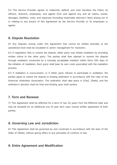 Free Accounting Internal Audit SLA Template to Edit Online