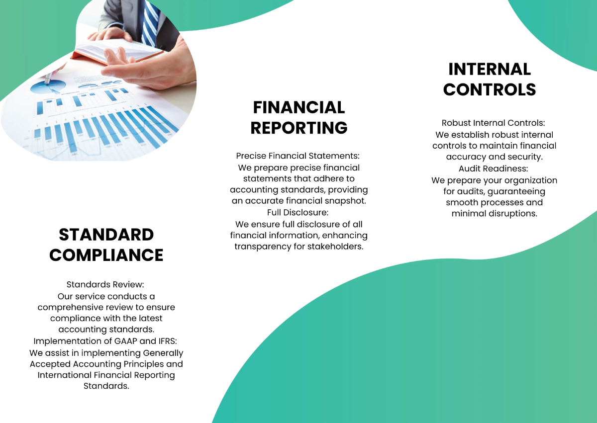 Free Adherence to Accounting Standards Pamphlet Template to Edit Online
