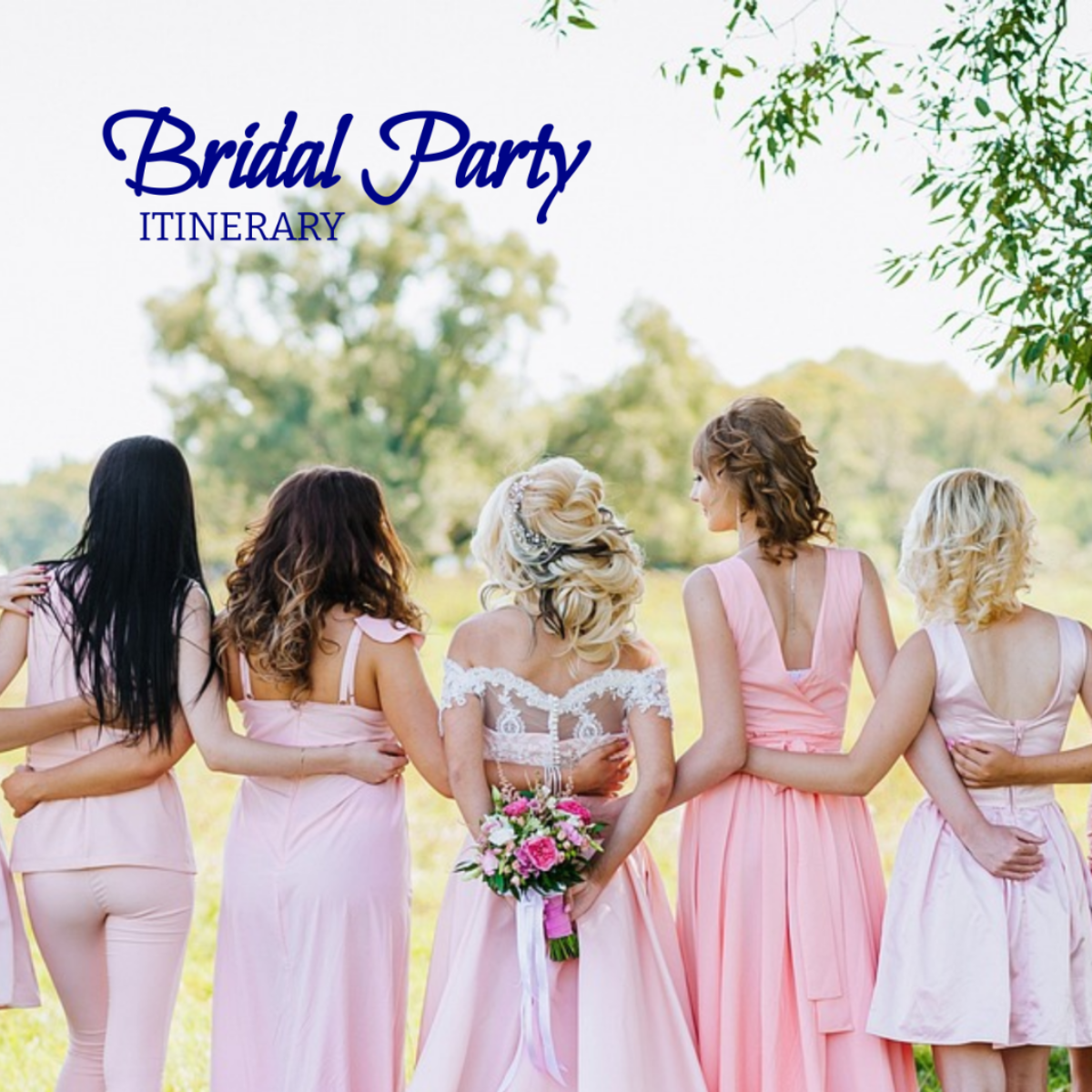 Bridal Party Itinerary Template