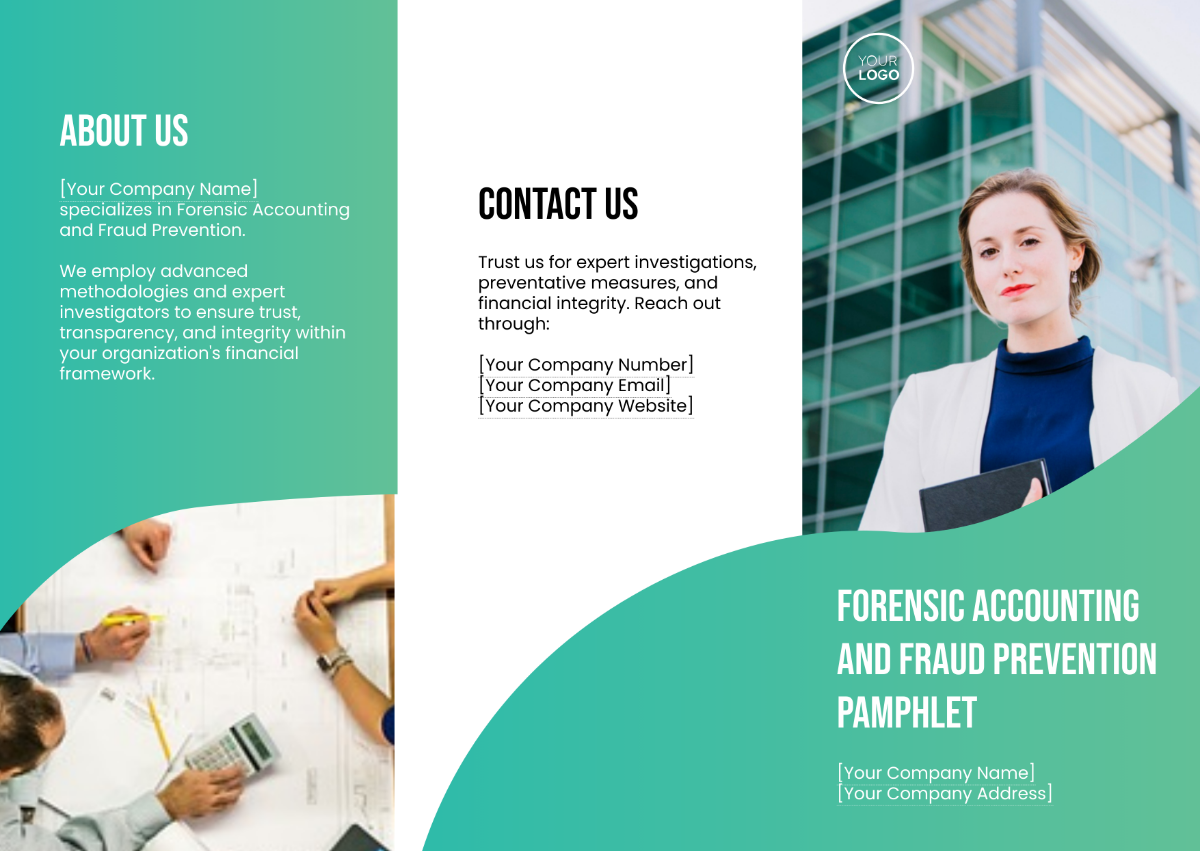 Forensic Accounting and Fraud Prevention Pamphlet Template