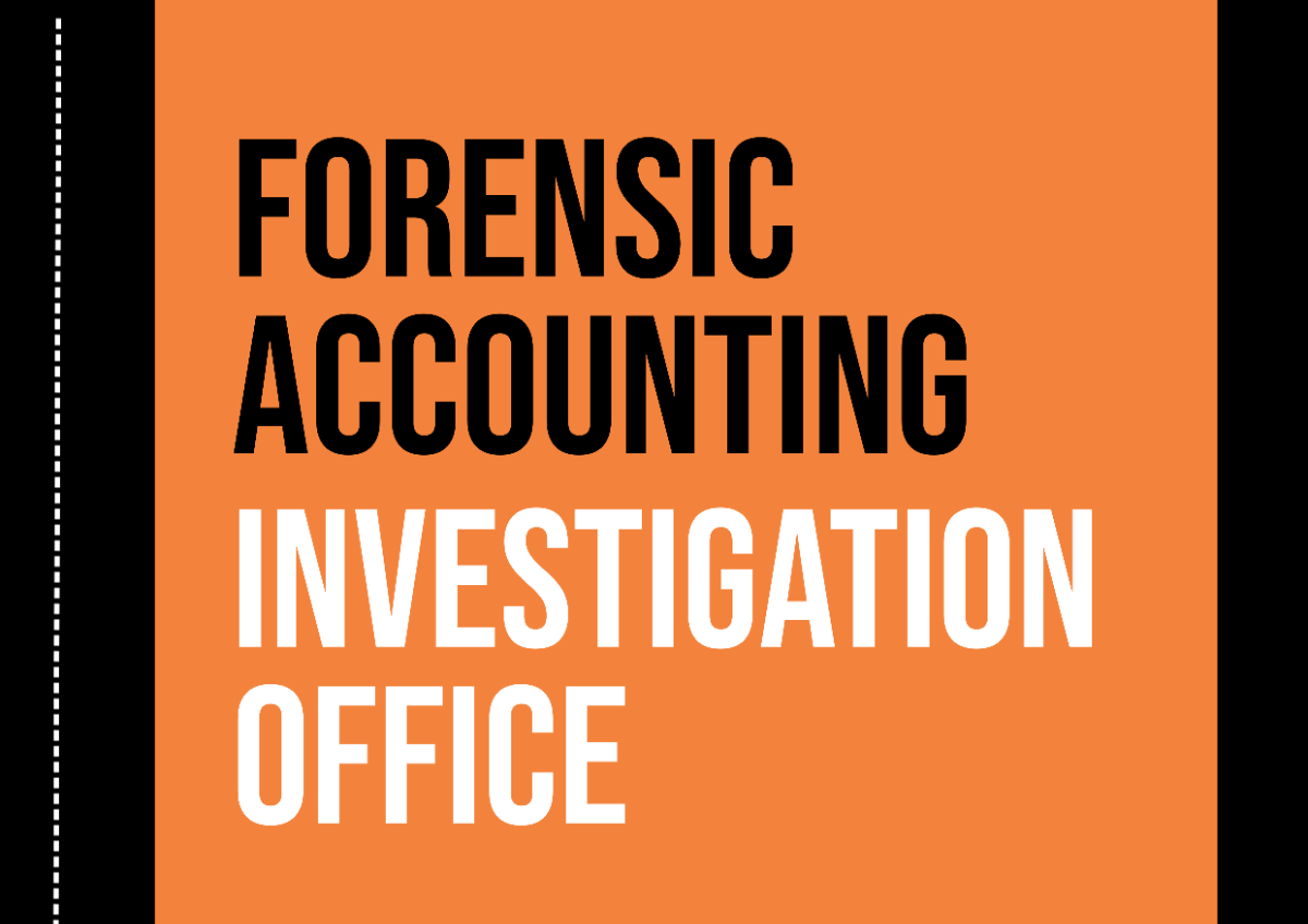 Forensic Accounting Investigation Office Signage Template
