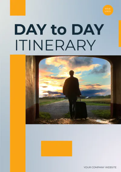 Free Day To Day Itinerary Template to Edit Online